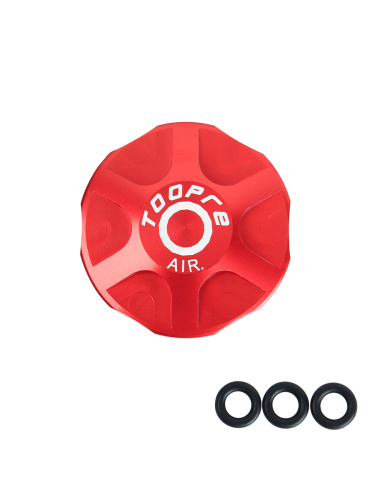 Крышка короны вилки MTB велосипеда. TOOPRE FC-001. Размеры: 33х33х8.3мм. Совместима с вилками: Manitou/X-Fusion/Fox/DT/Rockshox. Алюминий. Красный