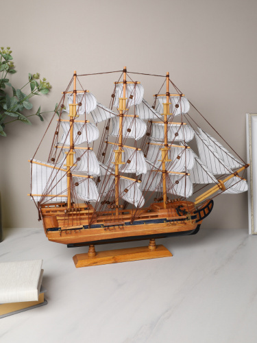 Макет парусного корабля 56х48см / 85026-60i /уп 4/