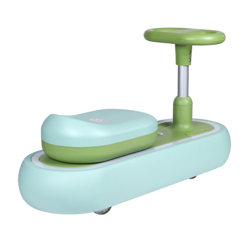 Толокар COMIRON QT-8062/светящиеся полиуретановые колеса 70 мм/ Зеленый/уп4