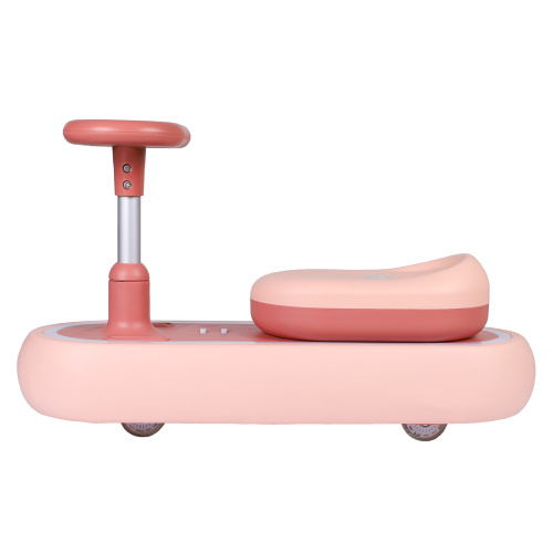 Толокар COMIRON QT-8062/светящиеся полиуретановые колеса 70 мм/ Розовый/уп4