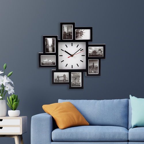Часы-фоторамка настенные / R8268A /уп 12/ 8 фото