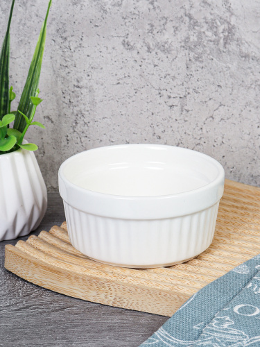 Кокотница 150 мл максимальная температура запекания 220 / DX0611-3,5 /уп 150/ белое