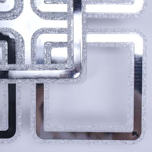 Стационарный светильник / LED-люстра потолочная. Цвет: хром (336W / 595*595*120)" / LED white + yellow3000K~6500K / K26025Cr/4+1 / уп 1