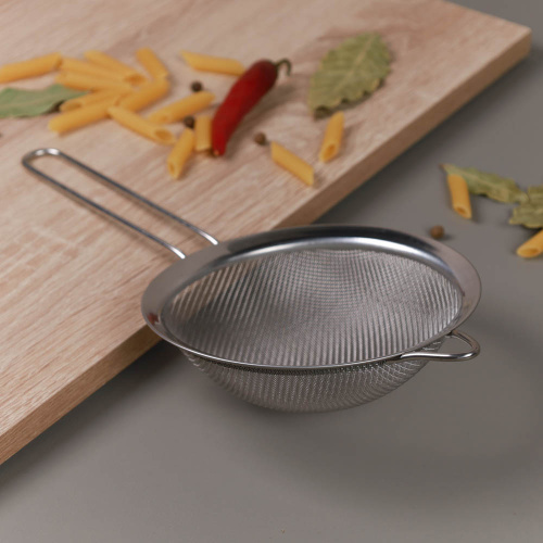 Сито с ручкой 16 см металл / W16-006 /уп 100/