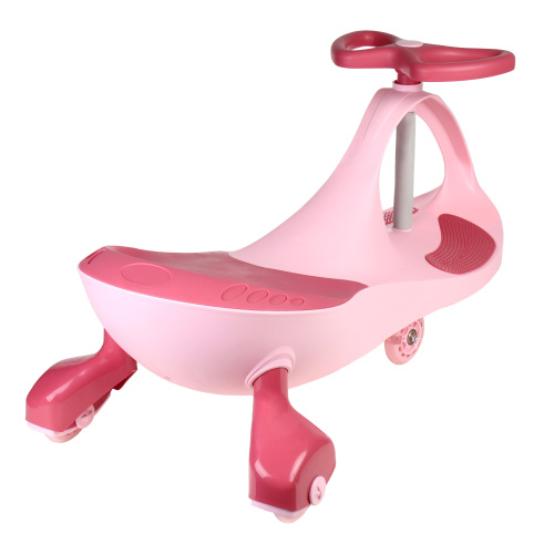 Толокар QT-8097 розовый/светящиеся полиуретановые колеса 80 мм/уп5