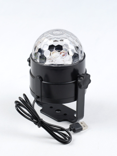 Проектор диско-шар ночник светодиодный классический, настольный 8,5х10 см / CW182609-15 /уп 100/