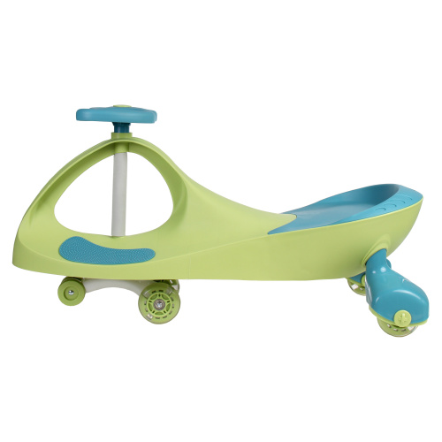 Толокар QT-8097 зеленый/светящиеся полиуретановые колеса 80 мм/уп5