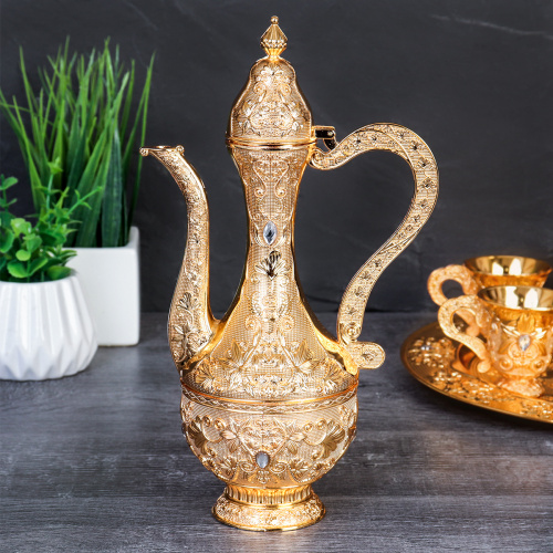 Коньячный набор /200/30 мл/ Золото/ 201-GOLD /уп 24/ Плоский поднос