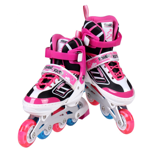 Роликовые коньки POWER / 5600 M /уп 6/ (35-38) розовые