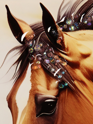 Картина 50х70 Лошадь / KK2-570 /уп 18/стразы