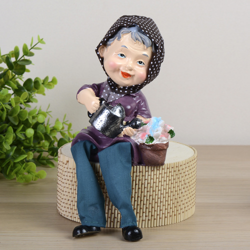 Фигурка Бабушка/Дедушка висячие ножки 2 штуки набор 14 см / 8643 /уп 48/