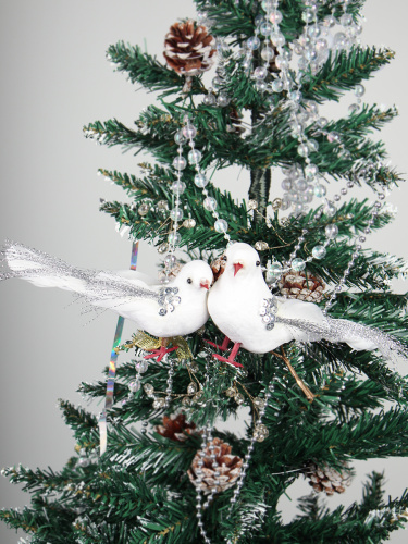 Новогоднее украшение Птица счастья 15 см ЦЕНА указана за 1шт / SH0938 /уп 2/600/121867