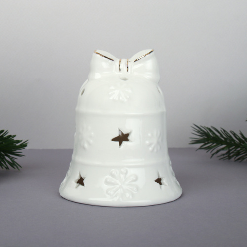Фигурка Колокольчик с подсветкой 10 см / YZ23775 /уп 48/Новый год