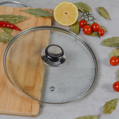 Крышка стеклянная 26 см / YGT-26 /уп 40/