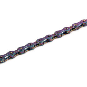 Велосипедная цепь SUMC 12 speed SX12SL RAINBOW 1/2"x11/128" 126L суперлайт 244 г (SHIMANO M9100 / KMC DLXC12) ГОСТ 30442-97 ISO 9633 /уп 25/