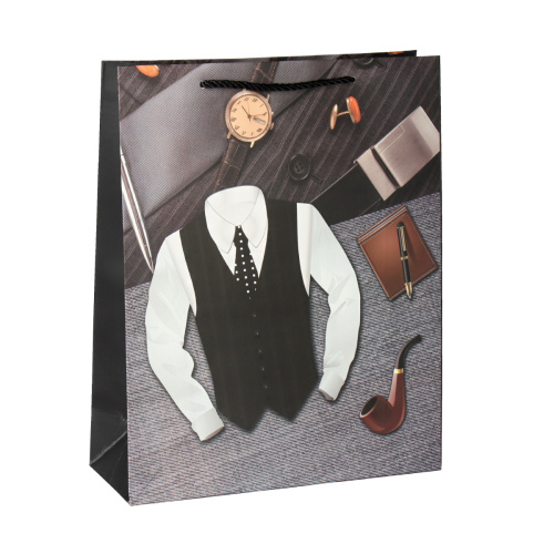 Пакет подарочный 26х32х10 23 февраля / 9448-M /уп 12/480/