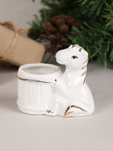 Статуэтка Лошадь 8 см / B5484 /уп 120/ Символ года 2026  костяной фарфор