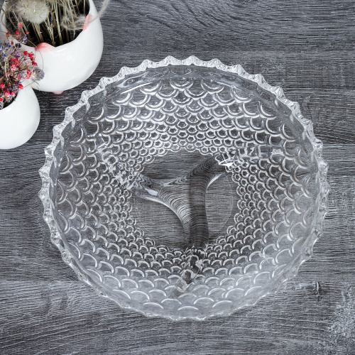 Менажница круглая Волна 22,5х4 см / А12-45 /уп 12/*Ц