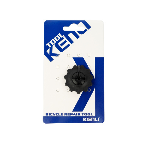 Ролик натяжителя заднего переключателя 11T . Пластиковый. KENLI /KL-4012A/ черный/ уп 20/300/