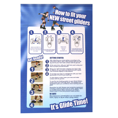 Флеш-роллеры светящиеся JP998 синий /уп 30 /светятся колеса