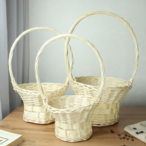 Корзина плетеная 3 штуки шляпка 33х22/27х18/23х15 см / S/3 A11 /уп 30/