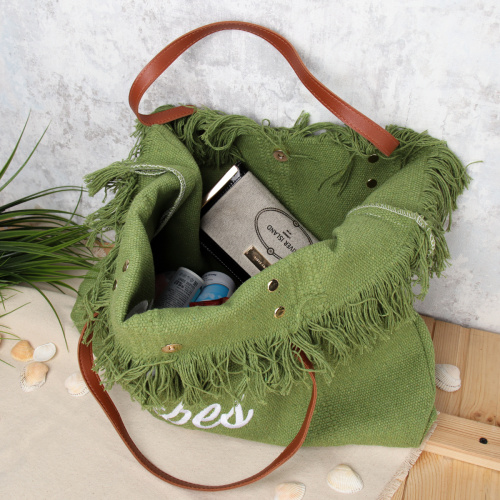 Сумка 36x50x14 / BLY-102 /уп 30/ зеленая