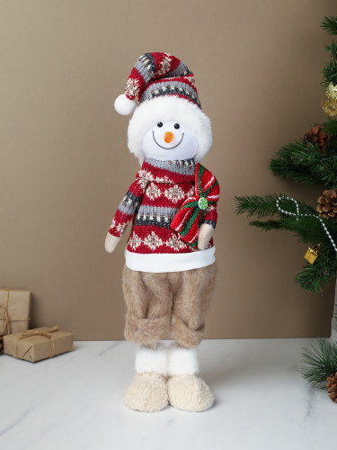 Новогоднее украшение Снеговик 45 см / AW-106 /уп 48/