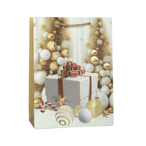 Пакет подарочный 18х24х8,5 / 10114-S /уп 12/720/ микс Новый год