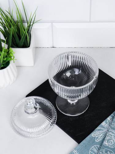 Сахарница на ножке 250 мл / TGZ-005 /уп 36/