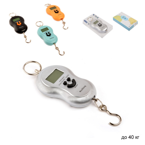 Весы безмен электронные 50 кг / V-40 /уп100/ без батареек
