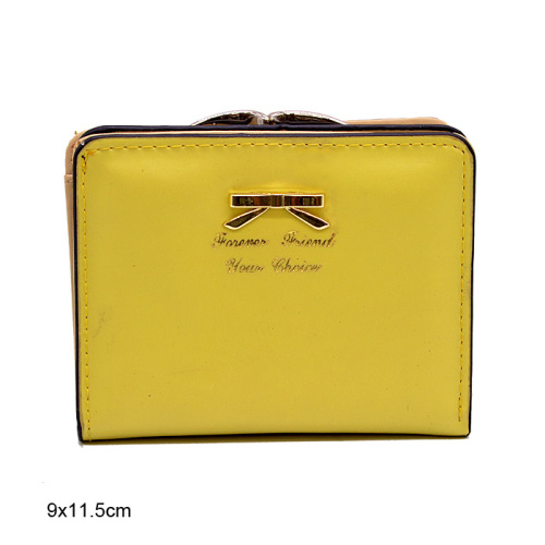 Портмоне 9*11.5 см лимонный / C078-1B /уп.10/100/ А