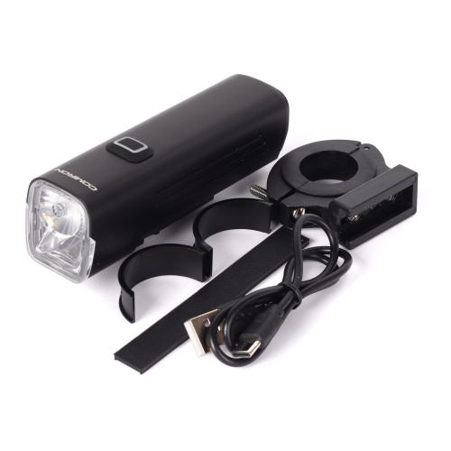 Фонарь передний COMIRON "RIGHTBEAM" корпус: алюминий, свет: T20*2, 1000lm, 4800mAh, 4 режима, Type-C, вес 198гр /уп50/