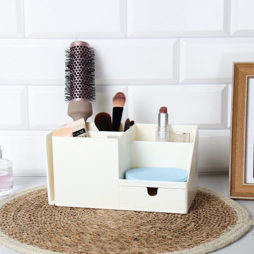 Органайзер под косметику украшения 21х12х10 см / GL-22 /уп 36/белый