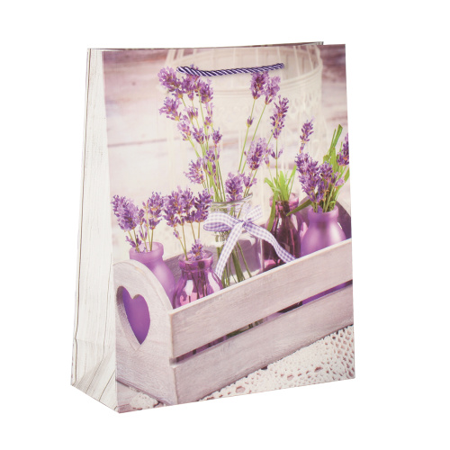 Пакет подарочный 18х24х8,5 Лаванда / 5292-S /уп 12/720/
