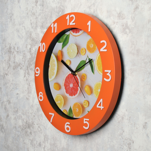Часы настенные 32 см Фрукты / NE-517-2 /уп 20/