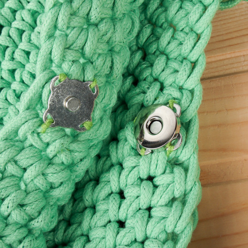 Сумка шоппер 30x26 / DW-06 /уп 50/зеленая