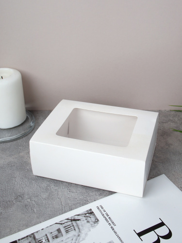 Коробка подарочная складная 14х11х5,2 см / W1411 /уп 12/600/белая