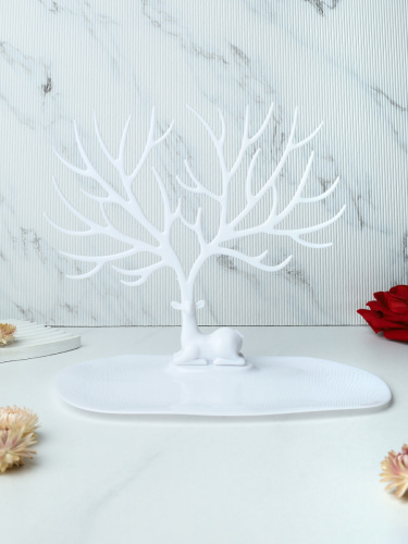 Подставка для украшений 23х24 см белая / 123W /уп 100/
