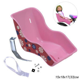 Кресло кукольное для детского велосипеда Small. Розовое DOLLSEAT-03 / CHCHSByP / уп 25 /
