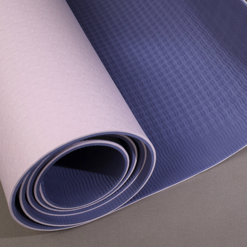 Коврик для йоги и фитнеса Woohooo Whisper / 183x61x0.6 / Purple-Pink / Мешок+ стяжка в комплекте / уп12