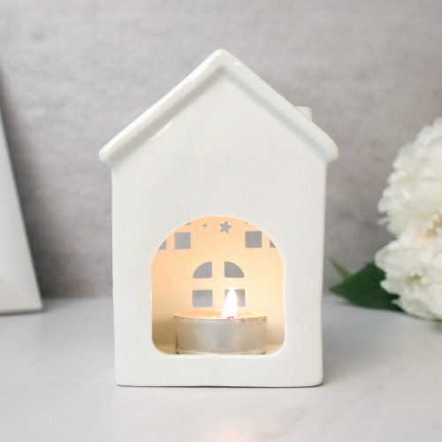 Аромалампа Домик 12 см / 924 /уп 96/белая