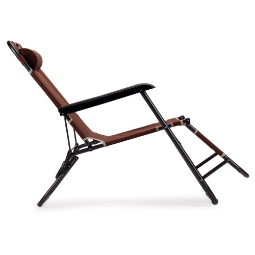 Кресло шезлонг КОРИЧНЕВЫЙ №9 47х152х93 /уп4/