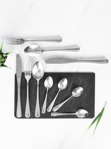 Столовые приборы 16 предметов 4 персоны / KT16-101001-SILVER /уп 16/ в коробке