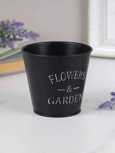 Кашпо пластик 10х11 см / S-907 /уп 550/