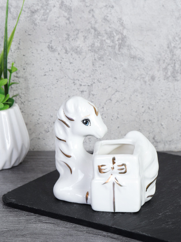 Подставка для зубочисток Лошадь 8 см / B5438 /уп 96/ Символ года 2026