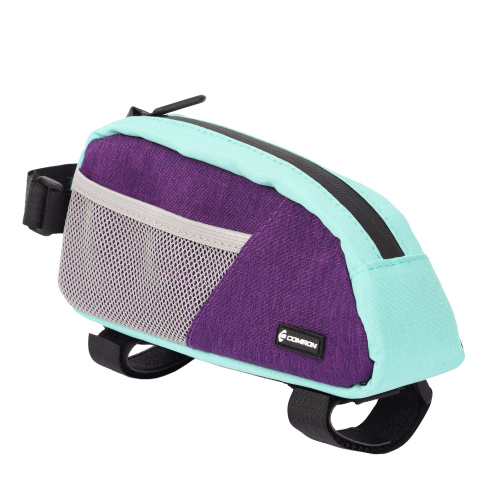 Сумка велосипедная на раму COMIRON, материал PU + Polyester, отделение на молнии, 22х5.5х10.5см, 77гр /уп 100/