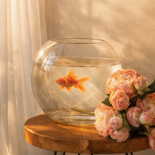 Ваза декор флорариум 25х40 см Шар Аквариум / Q-40 /уп 4/ СКИДКА НА КОРОБ 11%