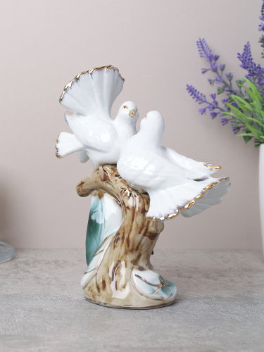 Статуэтка Голуби 15 см / 0758 /уп 50/