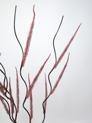 Сухоцвет набор 5 штук 150 см с блестками красный / 39-27 / 641087