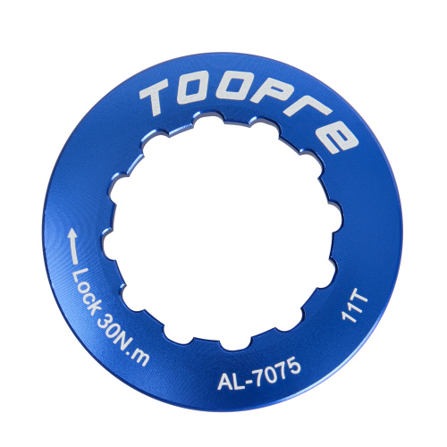 Крышка-фиксатор кассеты велосипеда. Размеры 35.4х35.4х7мм. TOOPRE CLC-01. Синий /уп 30/